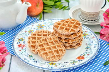 Венские вафли с псиллиумом в вафельнице ПП