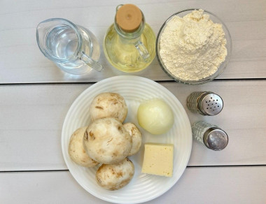 Хинкали с грибами