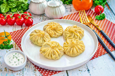 Хинкали с грибами