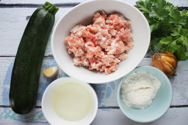 Кабачки с фаршем на сковороде кружочками