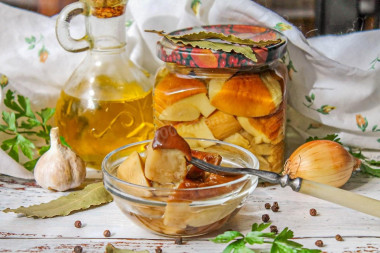 Маринованные белые грибы на зиму без уксуса