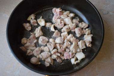 Паста фетучини курица с грибами в сливочном соусе