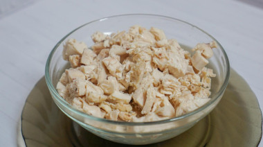 Запечённый батат с курицей в духовке