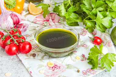 Зеленое растительное масло