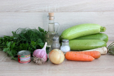 Кабачковая икра с морковью через мясорубку