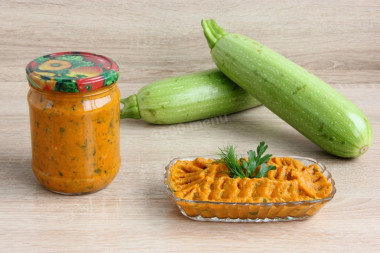 Кабачковая икра с морковью через мясорубку