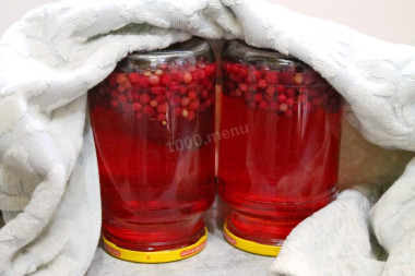 Компот из брусники на зиму