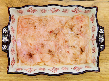 Куриное мясо по французски из курицы с грибами в духовке