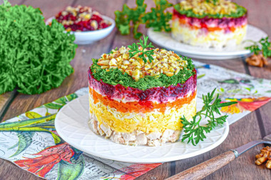Салат Генеральский классический с курицей
