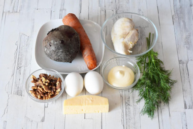 Салат Генеральский классический с курицей