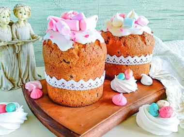 Творожный кулич без дрожжей как кекс на Пасху