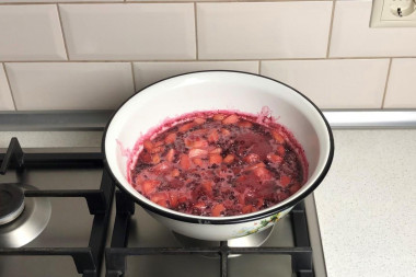 Варенье из брусники с яблоками на зиму
